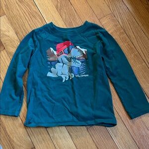 Garanimals Long Sleeve Tee with Dinosaur Graphic - Teal